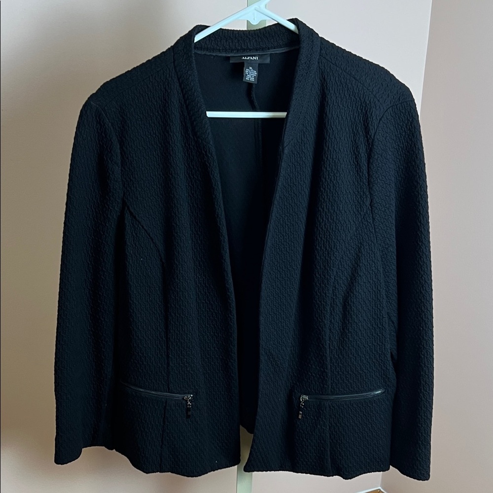 Alfani Textured Black Blazer